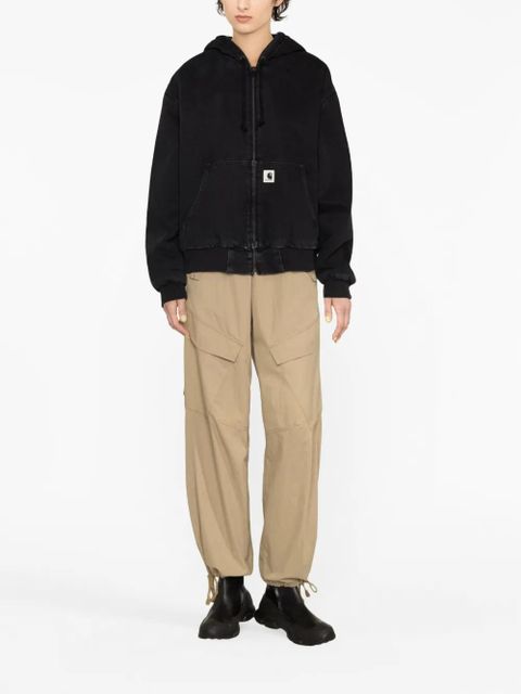 Carhartt WIP logo-patch cotton jacket - Black - zdjęcie produktu nr 2