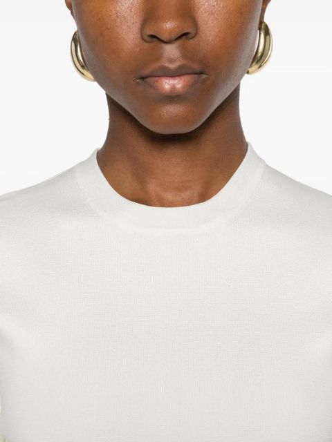 TOTEME crew-neck knitted top - White