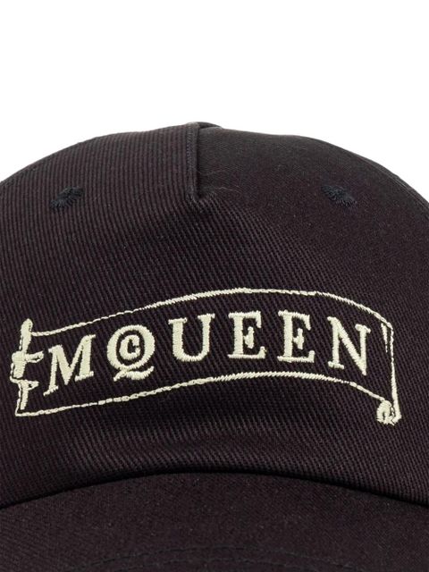 Alexander McQueen embroidered-logo baseball cap - Black