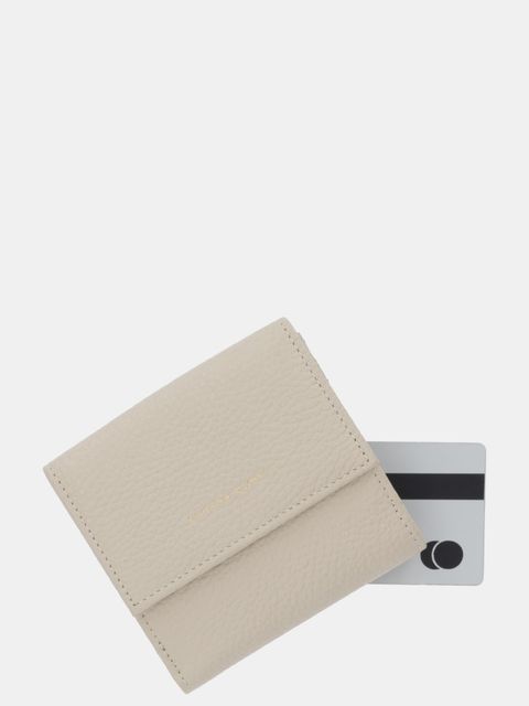 Liviana Conti portfel skórzany damski kolor beżowy A5WB53