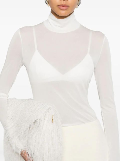 Jil Sander mock-neck long-sleeve top - White