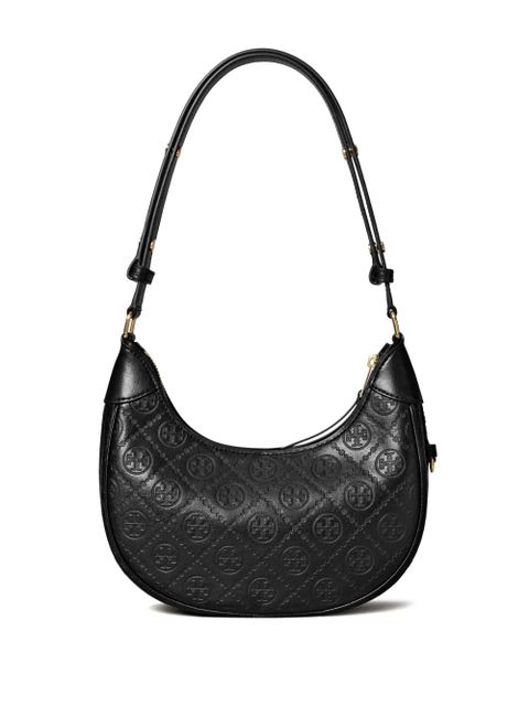 Tory Burch T Monogram Crescent shoulder bag - Black - zdjęcie produktu nr 2