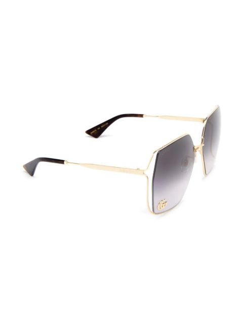 Gucci Eyewear logo-engraved tinted sunglasses - Yellow