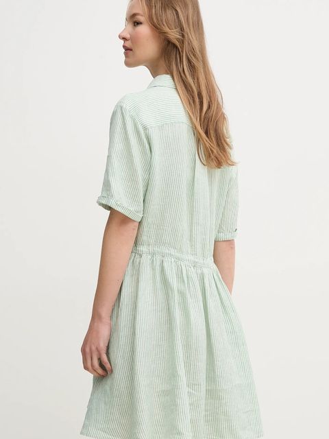 Tommy Hilfiger sukienka lniana - zdjęcie produktu nr 2