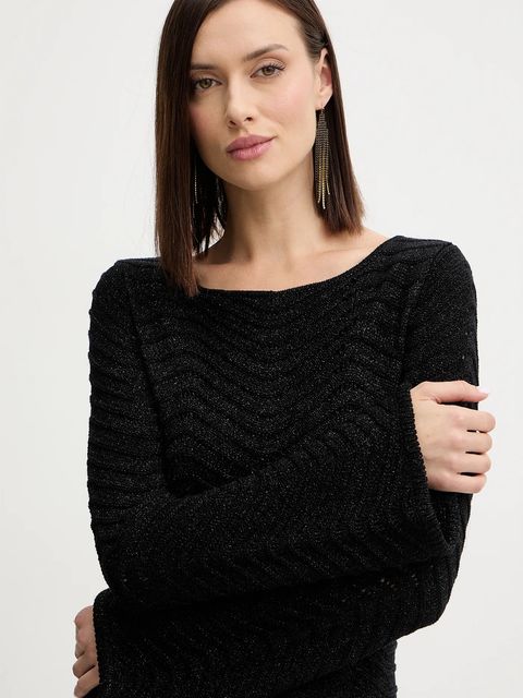 Guess sukienka CHEVRON kolor czarny mini prosta W5BK83 Z0192