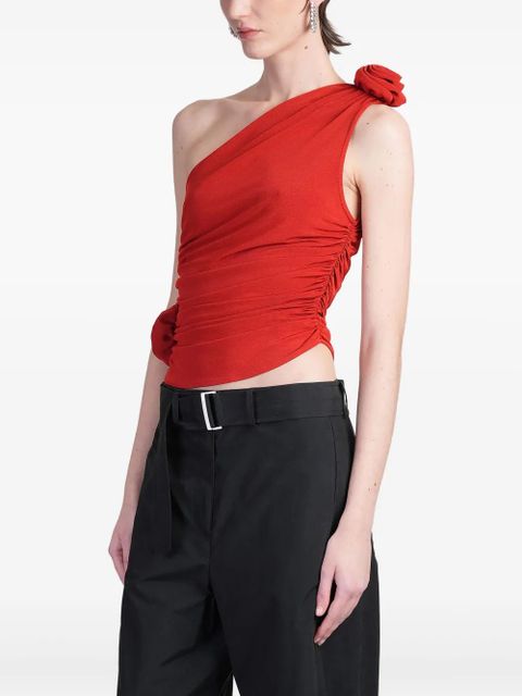 Magda Butrym one-shoulder top - Red