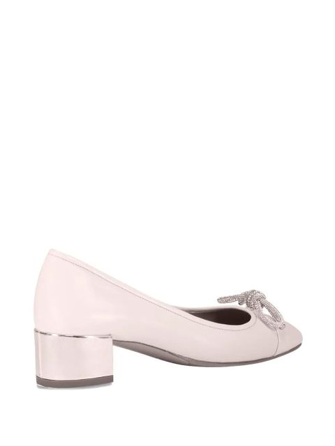 Aquazzura 35mm Parisina bow-embellished pumps - Neutrals - zdjęcie produktu nr 2