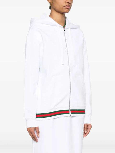 Gucci Web-stripe hoodie - White