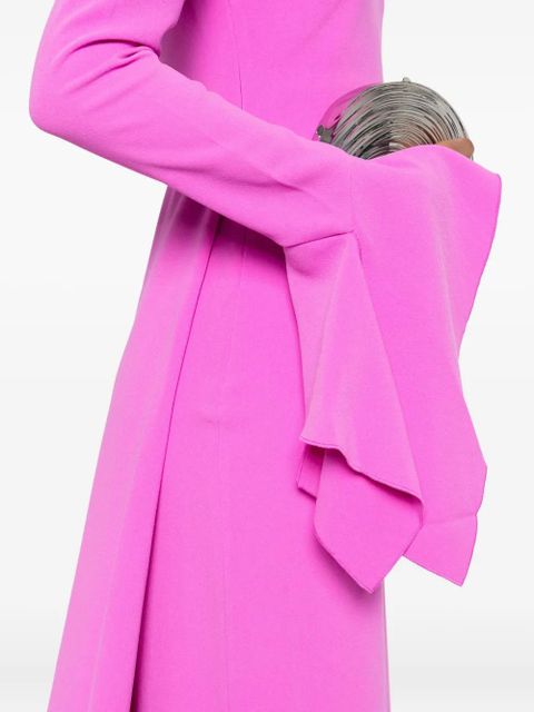 Solace London Blake bell-sleeve maxi dress - Pink