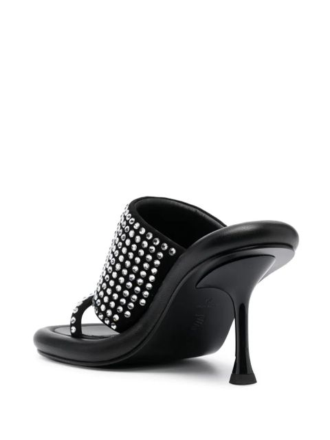 JW Anderson Bumper-Tube leather sandals - Black - zdjęcie produktu nr 2