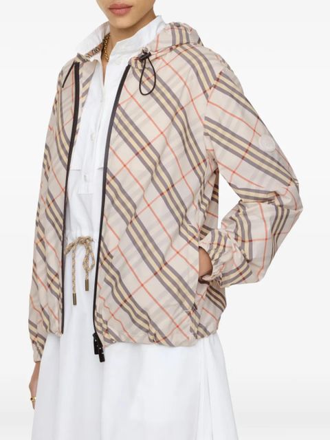 Burberry Check Salcombe hooded jacket​ - Neutrals - zdjęcie produktu nr 2