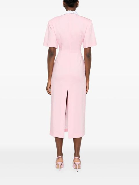 Rowen Rose polo midi dress - Pink