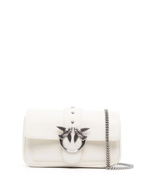 PINKO Love Birds leather crossbody bag - White - zdjęcie produktu nr 1