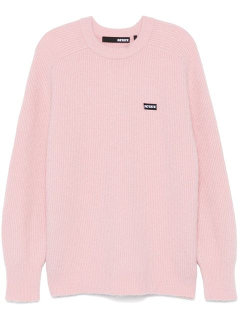 ROTATE BIRGER CHRISTENSEN ribbed-knit sweater - Pink - zdjęcie produktu nr 1