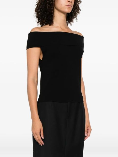 ANINE BING off-shoulder top - Black