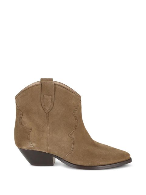 ISABEL MARANT tab detail ankle boots - Brown - zdjęcie produktu nr 1