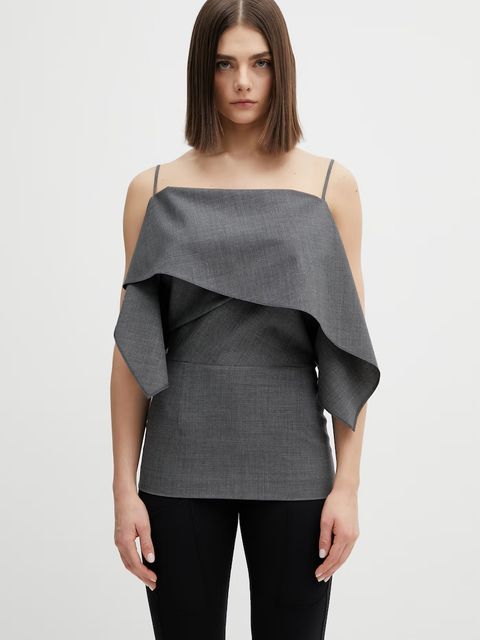 MM6 Maison Margiela top z dodatkiem wełny - zdjęcie produktu nr 1