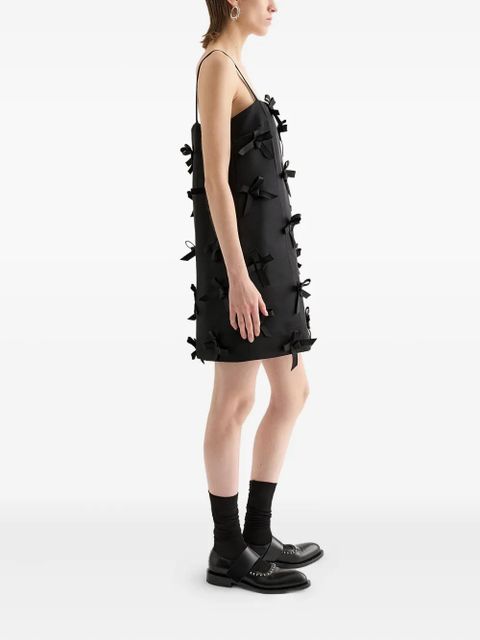 Jil Sander Duchess bow-embellished mini dress - Black - zdjęcie produktu nr 2
