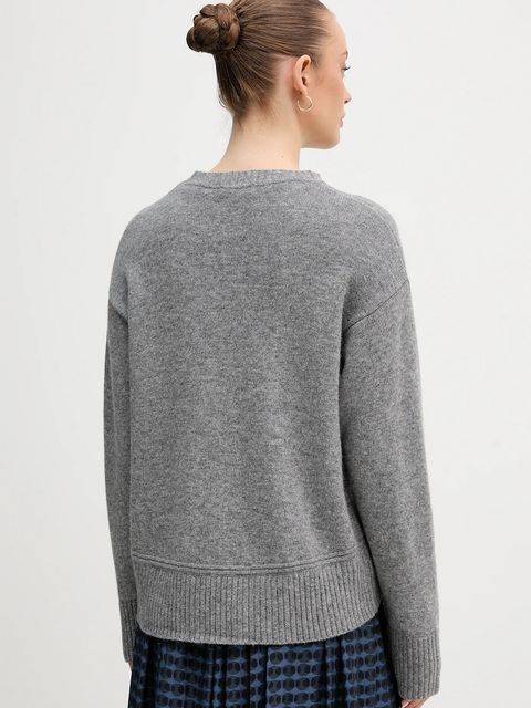 United Colors of Benetton sweter z dodatkiem wełny damski kolor szary 1244D10BC - zdjęcie produktu nr 2