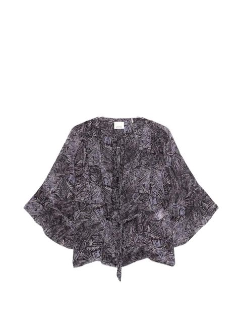 ISABEL MARANT Tekia blouse - Black - zdjęcie produktu nr 1