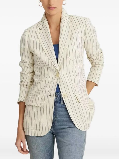 Lauren Ralph Lauren striped two-button jacket - Neutrals - zdjęcie produktu nr 2