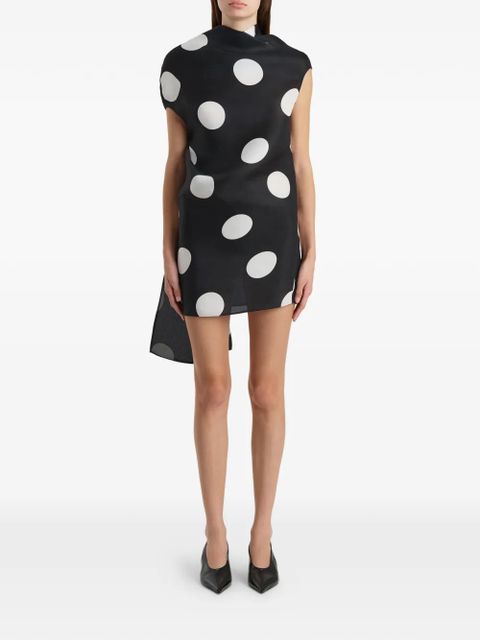 KHAITE polka-dot dress - Black - zdjęcie produktu nr 2