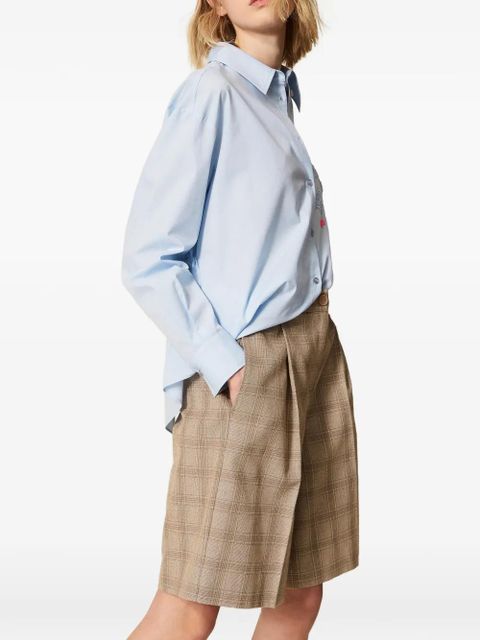 TWINSET x Myfo checked tailored shorts - Neutrals
