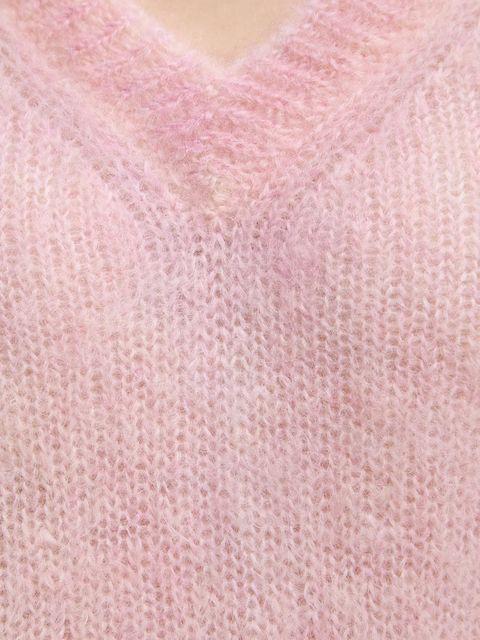 Pinko sweter z dodatkiem moheru kolor różowy lekki 105945 A2YF