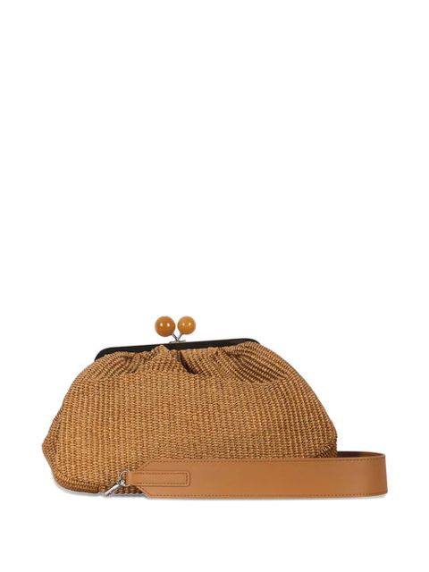 Weekend Max Mara Pasticcino weave clutch bag - Brown - zdjęcie produktu nr 2