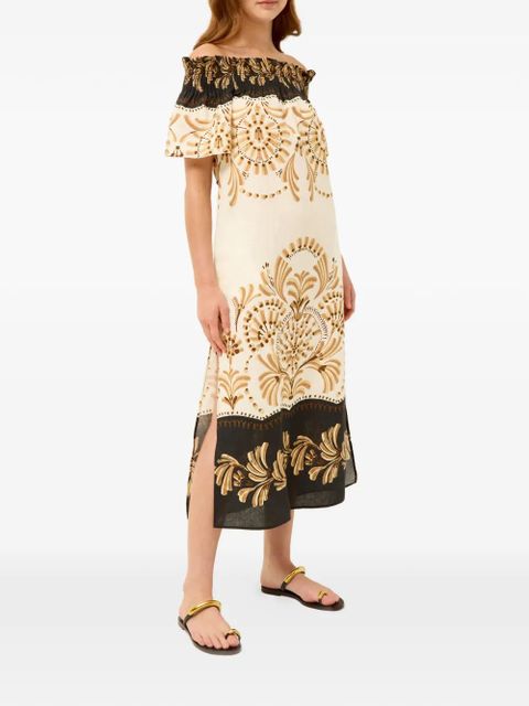 Marie Oliver Lola floral-print dress - Neutrals - zdjęcie produktu nr 2