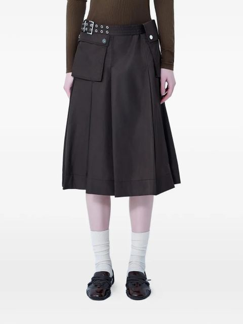 GANNI Duchesse midi skirt - Brown - zdjęcie produktu nr 2