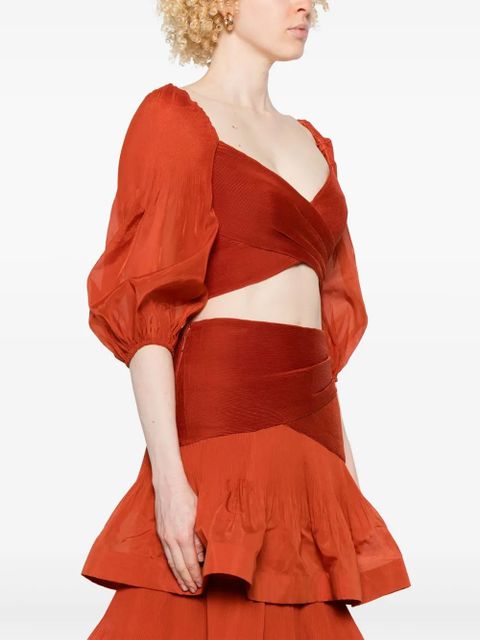 ZIMMERMANN pleated top - Red - zdjęcie produktu nr 2