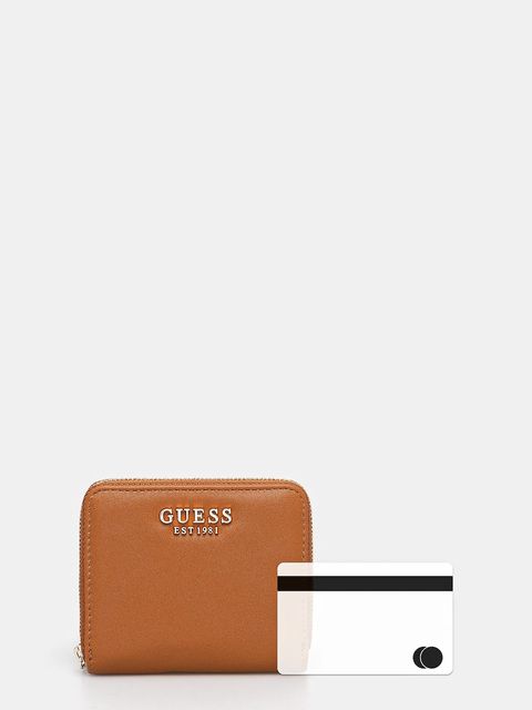 Guess portfel TALENT damski kolor brązowy SWNG96 69137