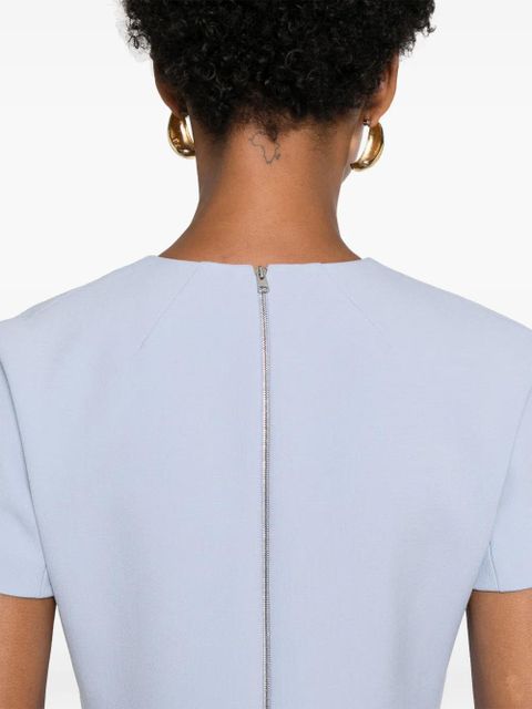 Victoria Beckham crew-neck midi dress - Blue