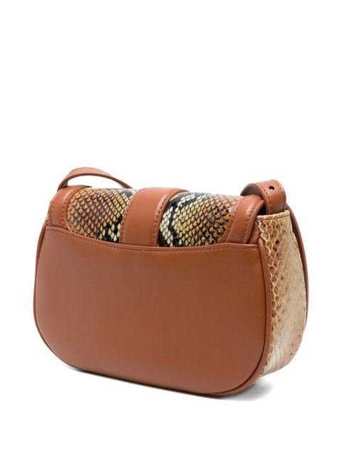 Alexander McQueen mini T-Bar leather cross body bag - Brown - zdjęcie produktu nr 2