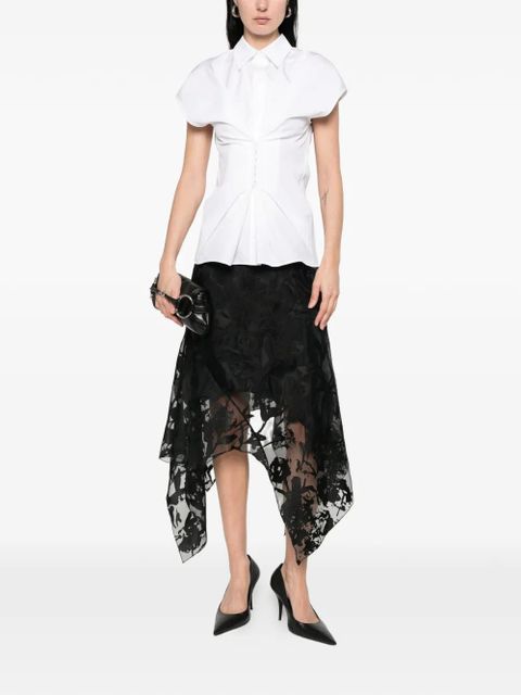 Alexander McQueen twist-front shirt - White
