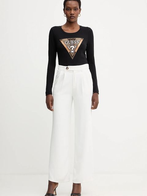 Guess longsleeve LEO damskie kolor czarny W5BI75 J1314 - zdjęcie produktu nr 2