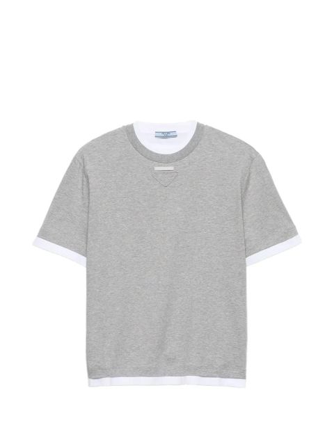 Prada cotton jersey T-shirt - Grey - zdjęcie produktu nr 1