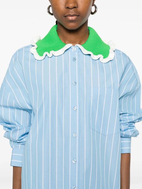 Essentiel Antwerp striped collar shirt - Blue