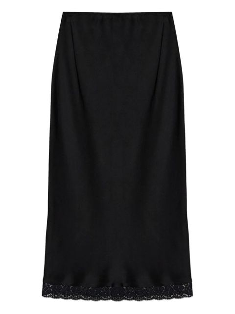 Victoria Beckham lace-trimmed pencil skirt - Black - zdjęcie produktu nr 1