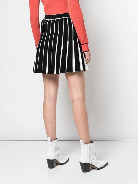 Off-White contrasting pleated skirt - Black
