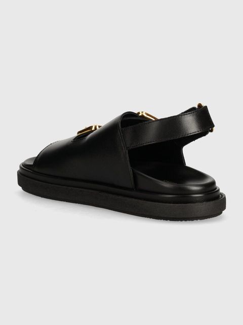 Alohas sandały skórzane Daria damskie kolor czarny S100628-01