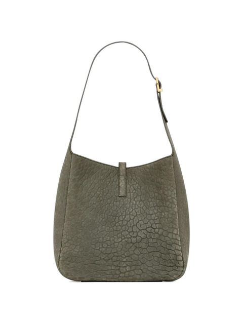 Saint Laurent Le 5 à 7 cracked-effect shoulder bag - Green - zdjęcie produktu nr 2