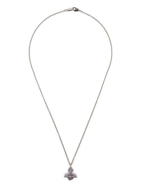 Vivienne Westwood crystal-embellished orb necklace - Silver - zdjęcie produktu nr 1