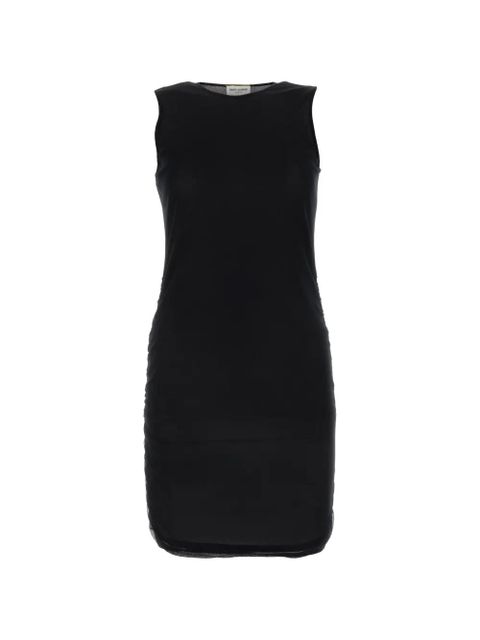 Saint Laurent tulle tank mini dress - Black - zdjęcie produktu nr 1