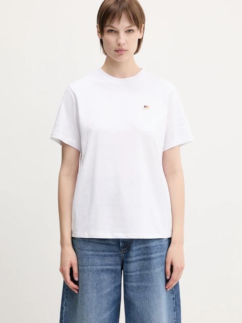 Fiorucci t-shirt bawełniany Angel Patch Slim Fit damski kolor biały W02SPTSH101CJ01WH01 - zdjęcie produktu nr 1