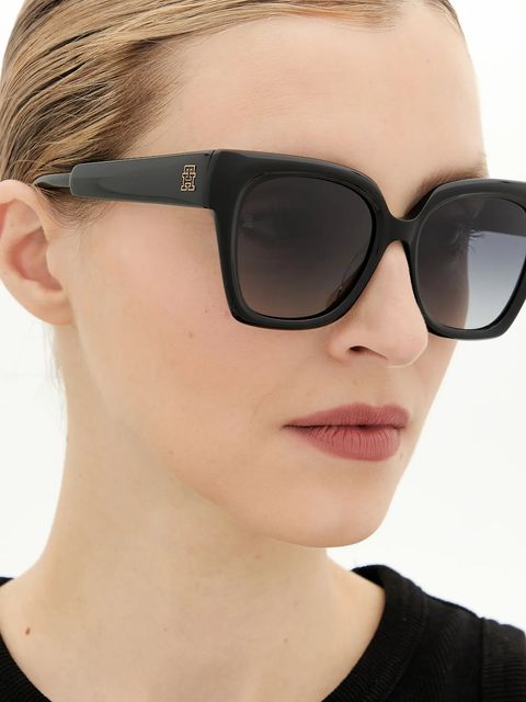 Tommy Hilfiger okulary przeciwsłoneczne damskie kolor czarny TH 2285/S