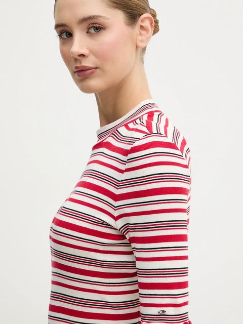 Tommy Hilfiger t-shirt damski kolor czerwony WW0WW47815