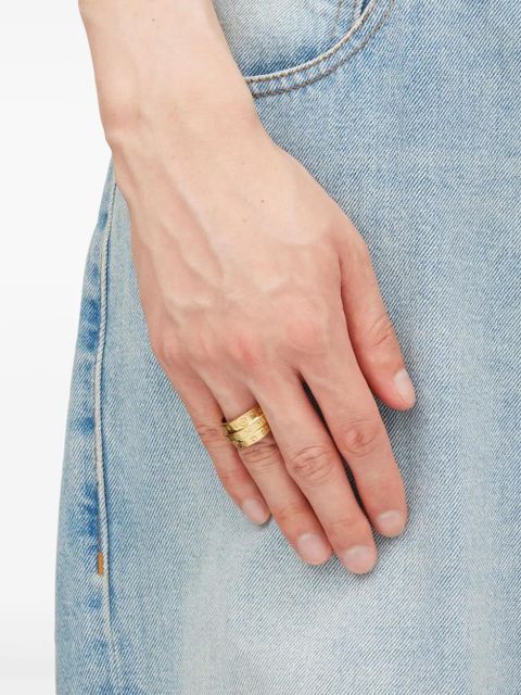 MM6 Maison Margiela numbers-motif ring - Gold
