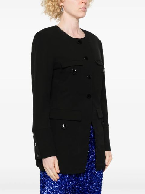 GANNI fitted blazer - Black